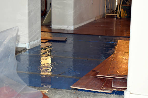 Professional Water Damage Restoration technician working in Indio, CA
